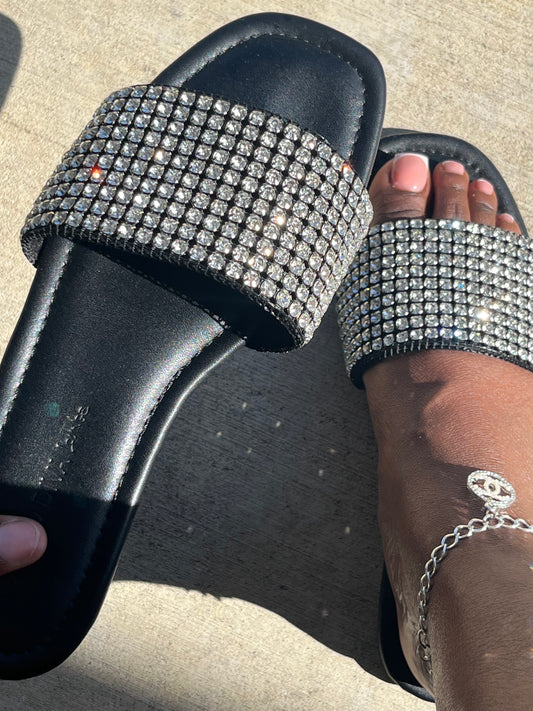 Aria Rhinestone Sandals