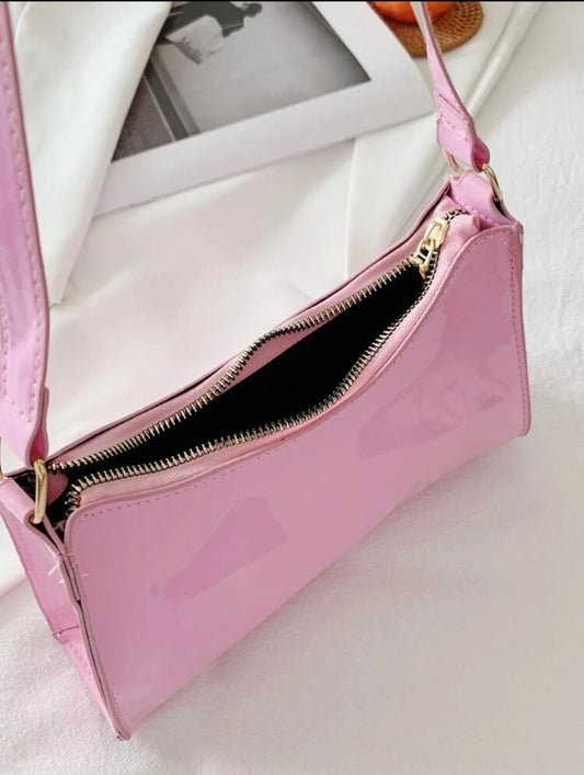 Pink Patent Baguette